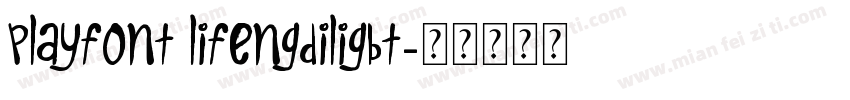 PlayFont LifengDiliGBT字体转换